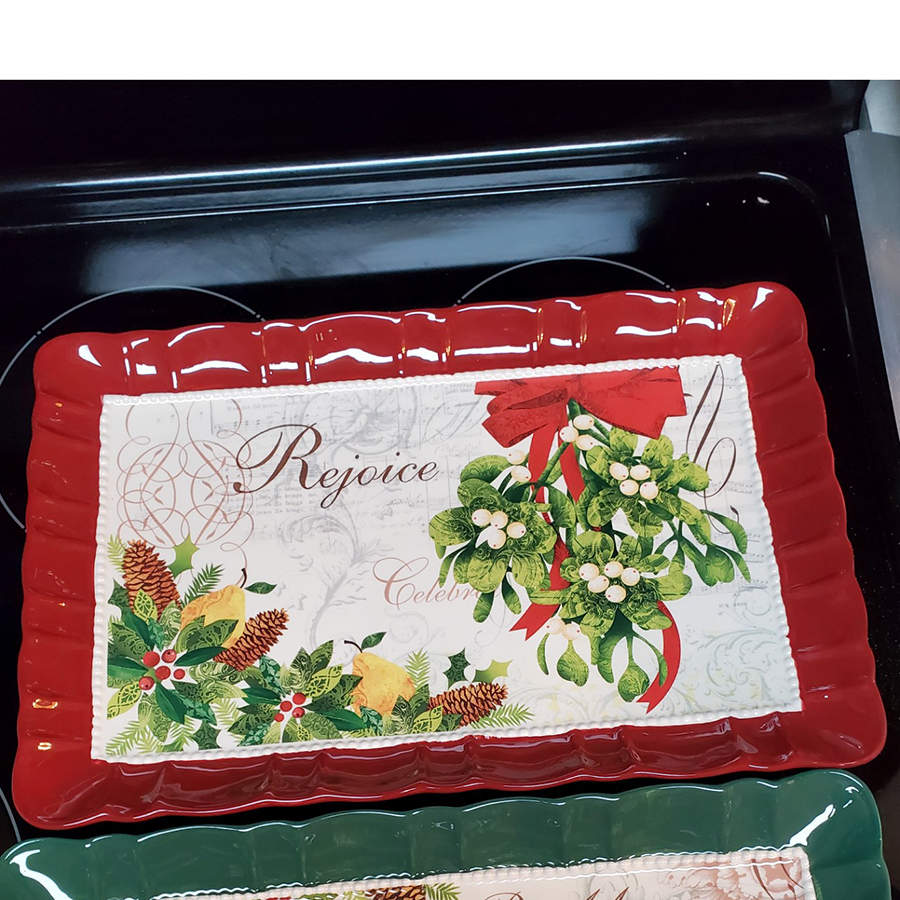 Season of Peace 14" Rectangular Serving Platter by Cracker Barrel-1