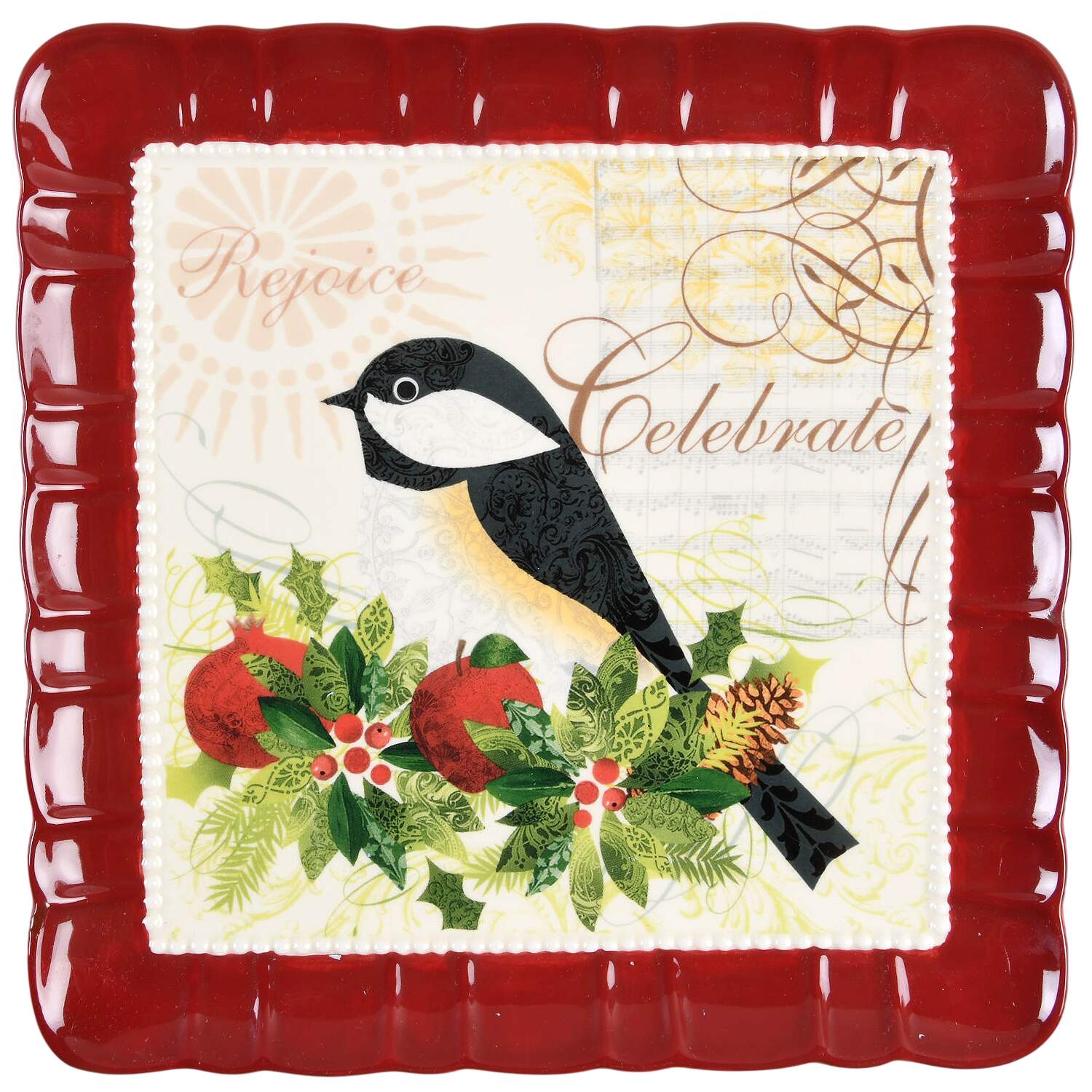 Season of Peace Square Salad Plate by Cracker Barrel-1
