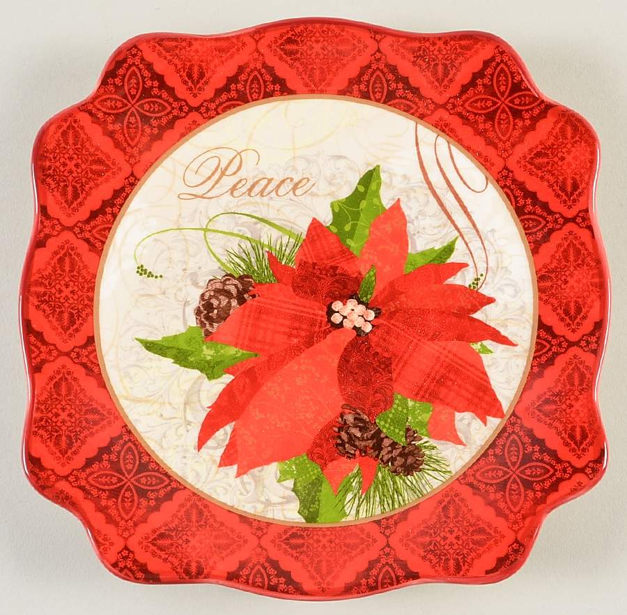 Season of Peace Square Salad Plate by Cracker Barrel-1