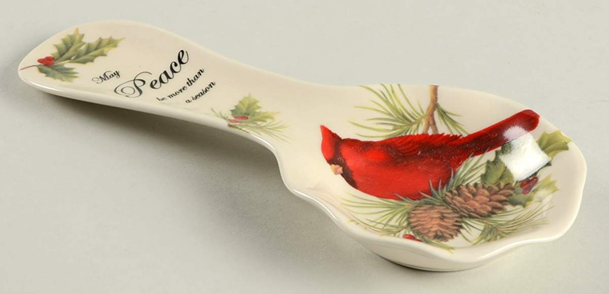 Season of Peace Spoon Rest/Holder (Holds 1 Spoon) by Cracker Barrel-1