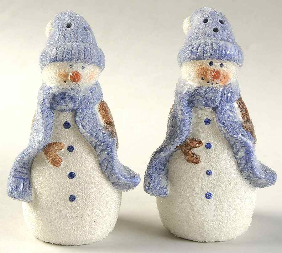 Let It Snow Figural Salt & Pepper Set by China (Made in China)-1