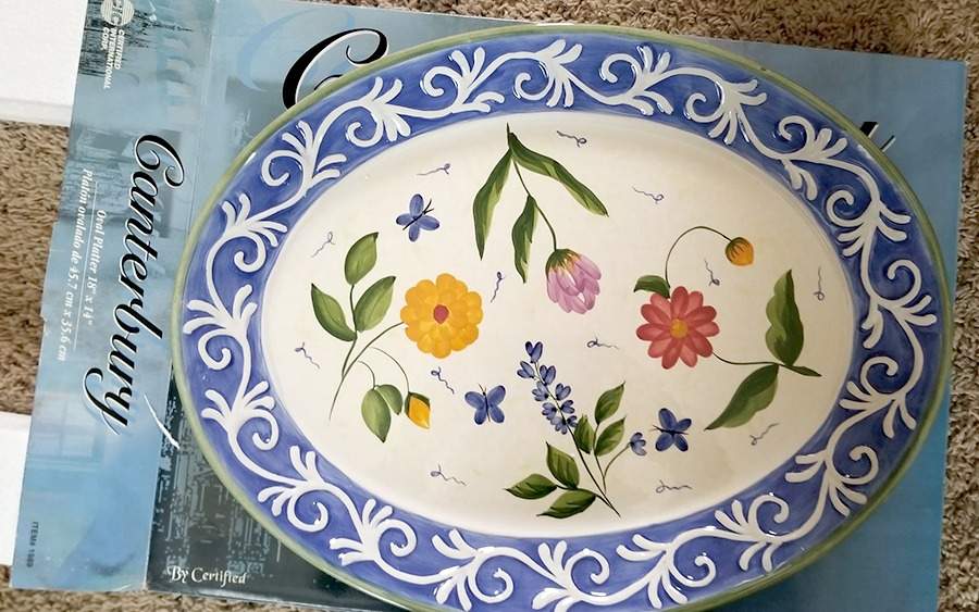 CIC119 18" Oval Serving Platter by Certified International-1