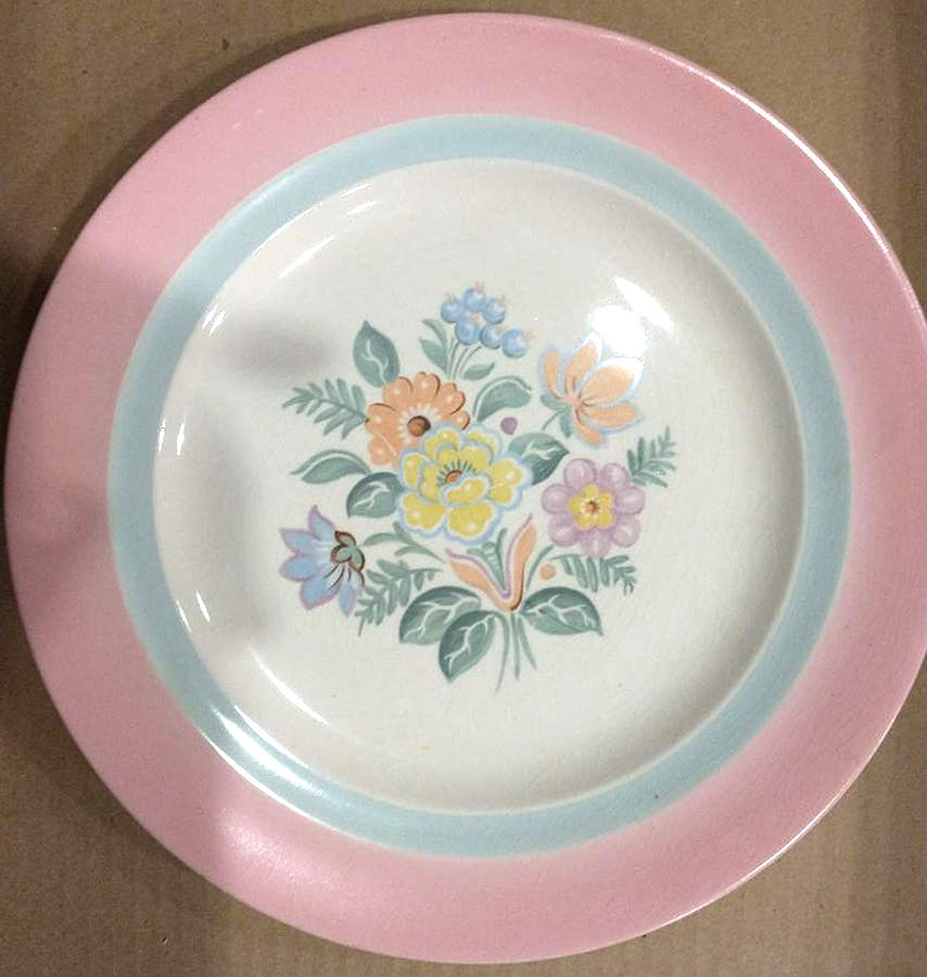 7417 Dinner Plate by Crown Potteries-1