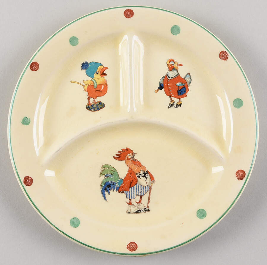 CRP225 Child's Plate by Crown Potteries-1