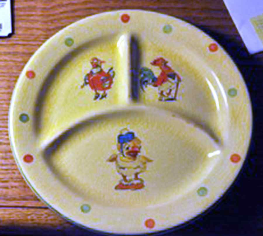 CRP225 Child's Plate by Crown Potteries-1