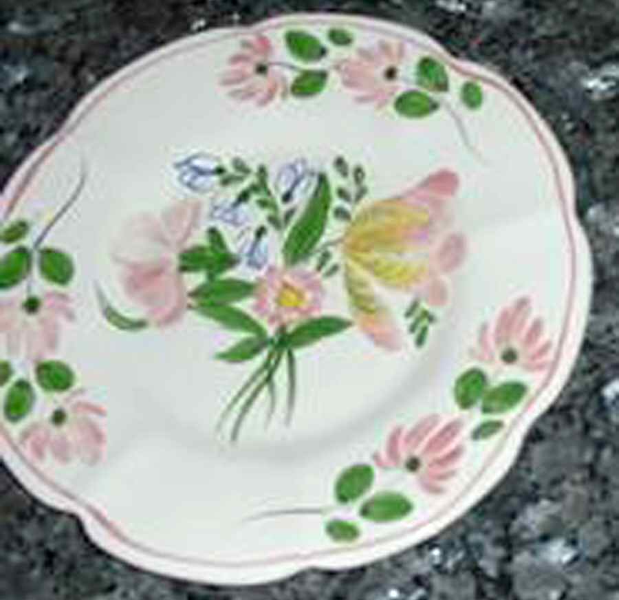 French Floral Luncheon Plate by Casafina-1