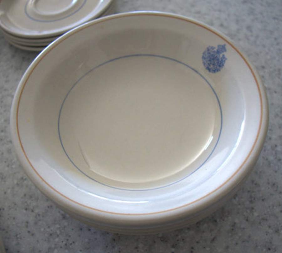 Royal New Zealand Air Force Coupe Soup Bowl by Crown Lynn-1