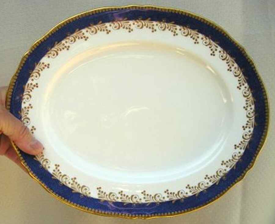 A16463 14" Oval Serving Platter by Crown Staffordshire-1