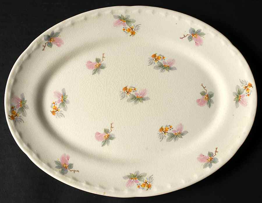 CRO376 11" Oval Serving Platter by Crooksville-1