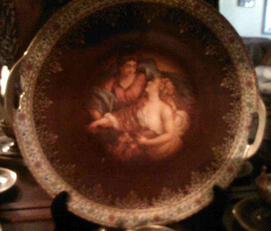 CZE258 Handled Cake Plate by Czechia-Czechoslovakia-1