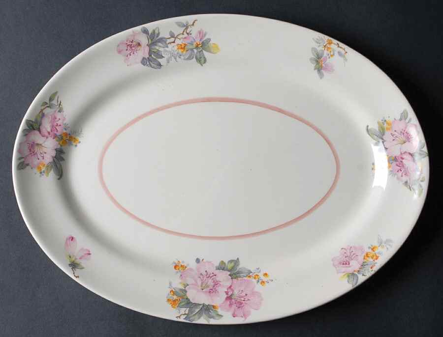1240 13" Oval Serving Platter by Crooksville-1