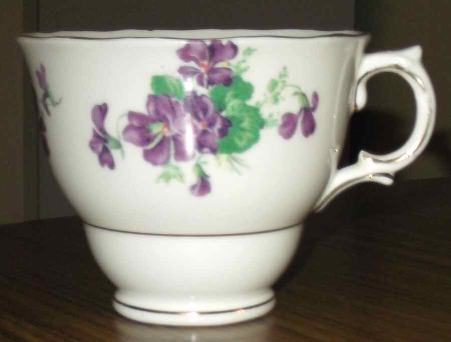 CLC112 Footed Cup & Saucer Set by Colclough-1