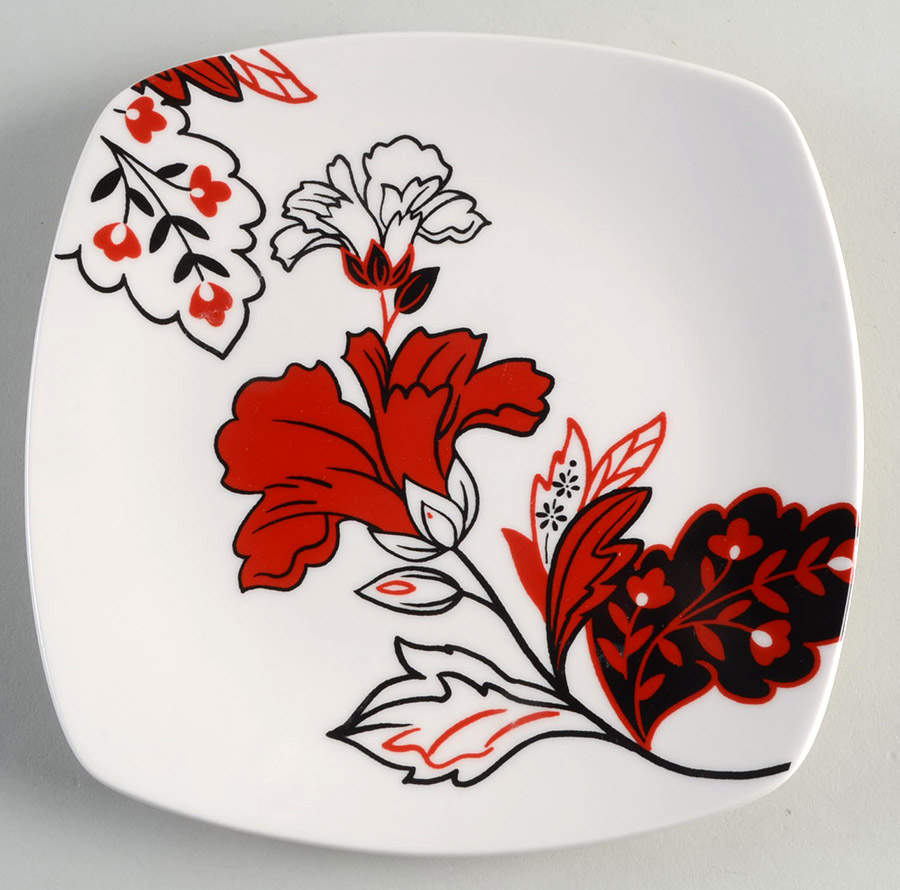 Velvet Bouquet (Square) Salad Plate by Coventry (PTS)-1
