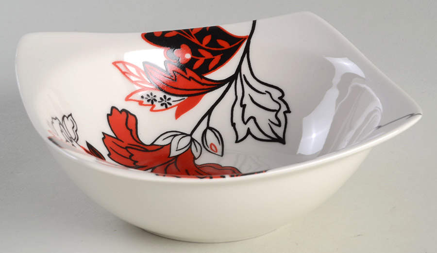 Velvet Bouquet (Square) Coupe Soup Bowl by Coventry (PTS)-1