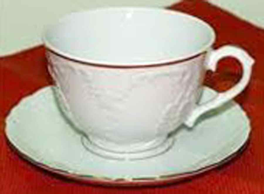 3604 Footed Cup & Saucer Set by Cmielow (Poland)-1