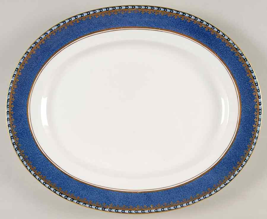 CRS197 13" Oval Serving Platter by Crown Staffordshire-1