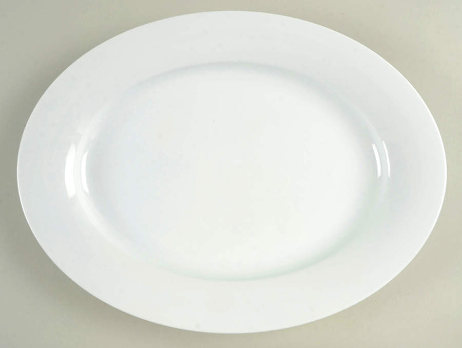 CBL132 15" Oval Serving Platter by Crate & Barrel-1