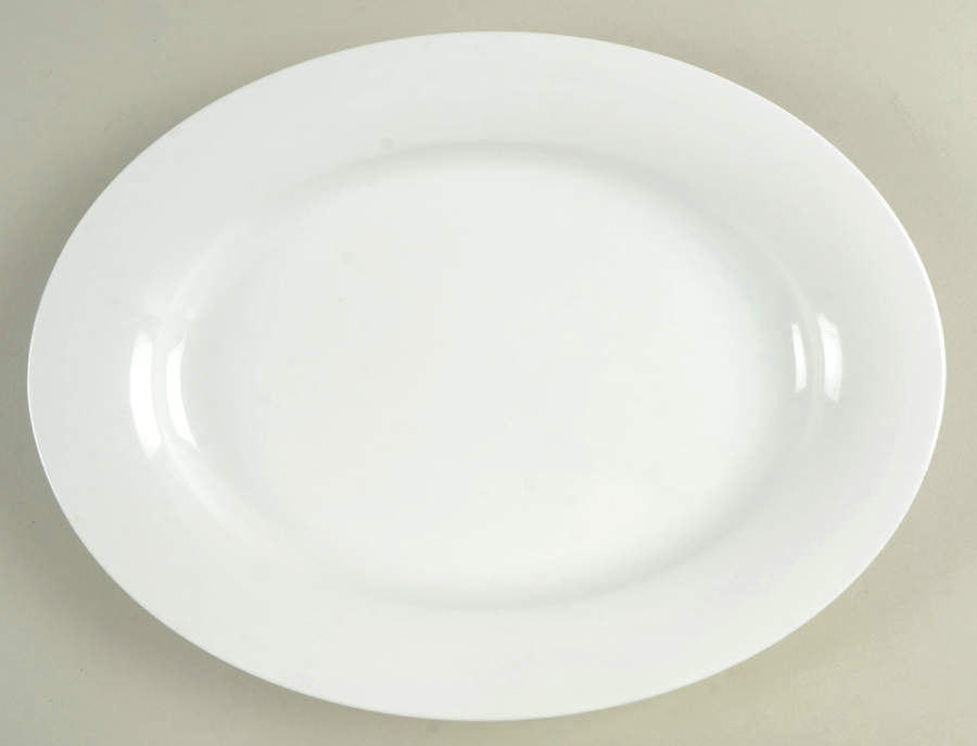 CBL132 12" Oval Serving Platter by Crate & Barrel-1