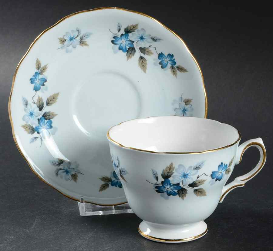 8242 Footed Cup & Saucer Set by Colclough-1