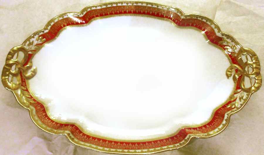 CHF1757 20" Oval Serving Platter by Charles Field Haviland-1