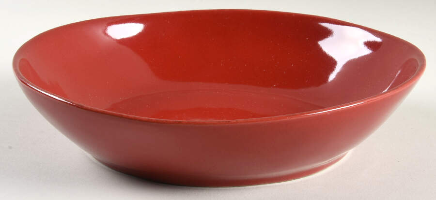 Marin Red 9" Individual Pasta Bowl by Crate & Barrel-1