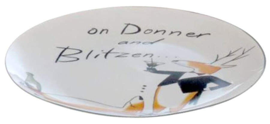 Reindeer Games Salad/Dessert Plate by Certified International-1