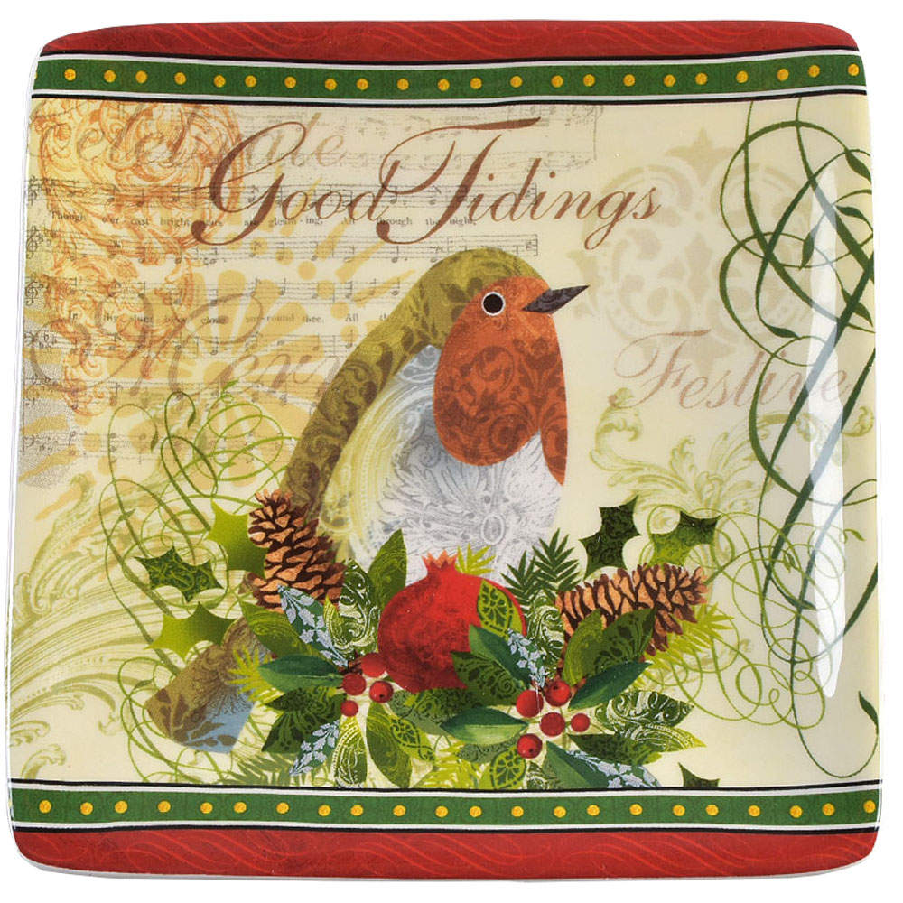 Winter Garden Snack/Canape Plate by Certified International-1