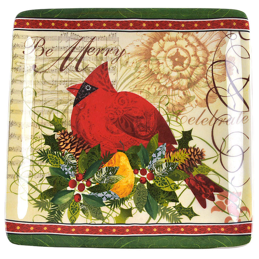 Winter Garden Snack/Canape Plate by Certified International-1