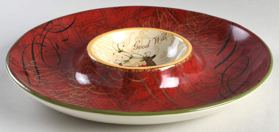 Winter Garden 1 Piece Chip & Dip by Certified International-1