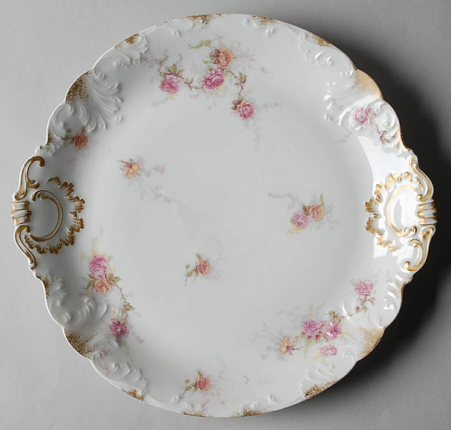 Schleiger379-3 Handled Cake Plate by Charles Field Haviland-1