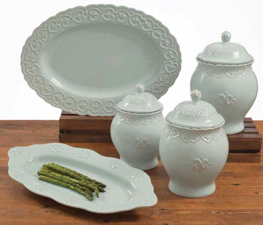 Adeline Blue 18" Oval Serving Platter by Certified International-1