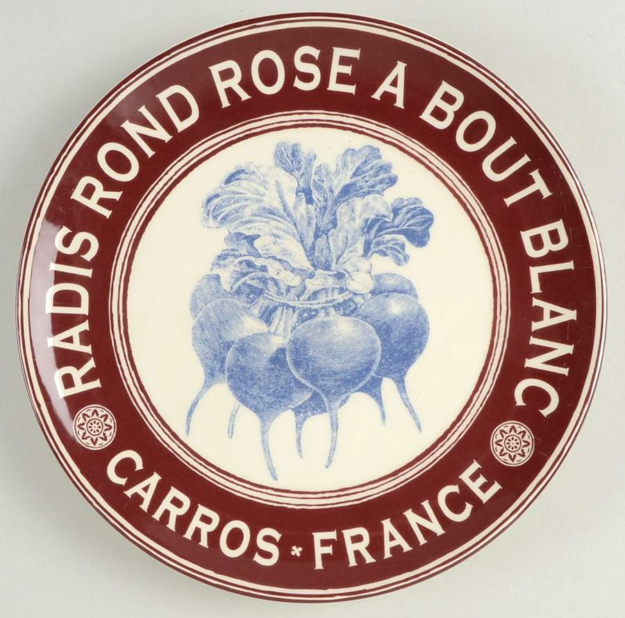 French Market Salad/Dessert Plate by Certified International-1