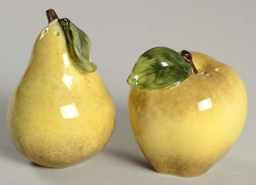 Damask Fruit Figural Salt & Pepper Set by Certified International-1