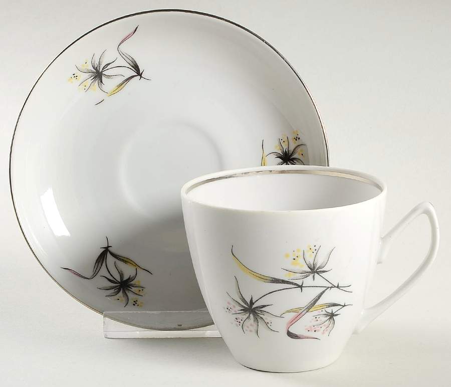 054102 Flat Cup & Saucer Set by Chodziez-Poland-1
