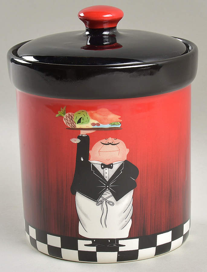 Dinner Is Served (No Words) Medium Canister & Lid by Certified International-1