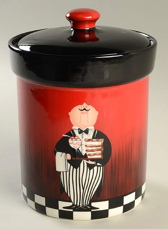 Dinner Is Served (No Words) Large Canister & Lid by Certified International-1
