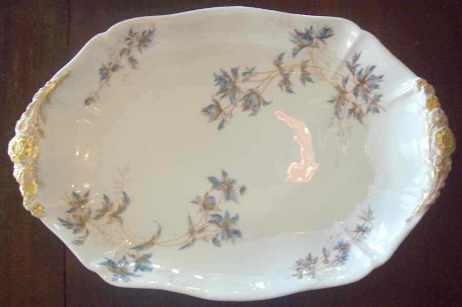 CHF1771 14" Oval Serving Platter by Charles Field Haviland-1