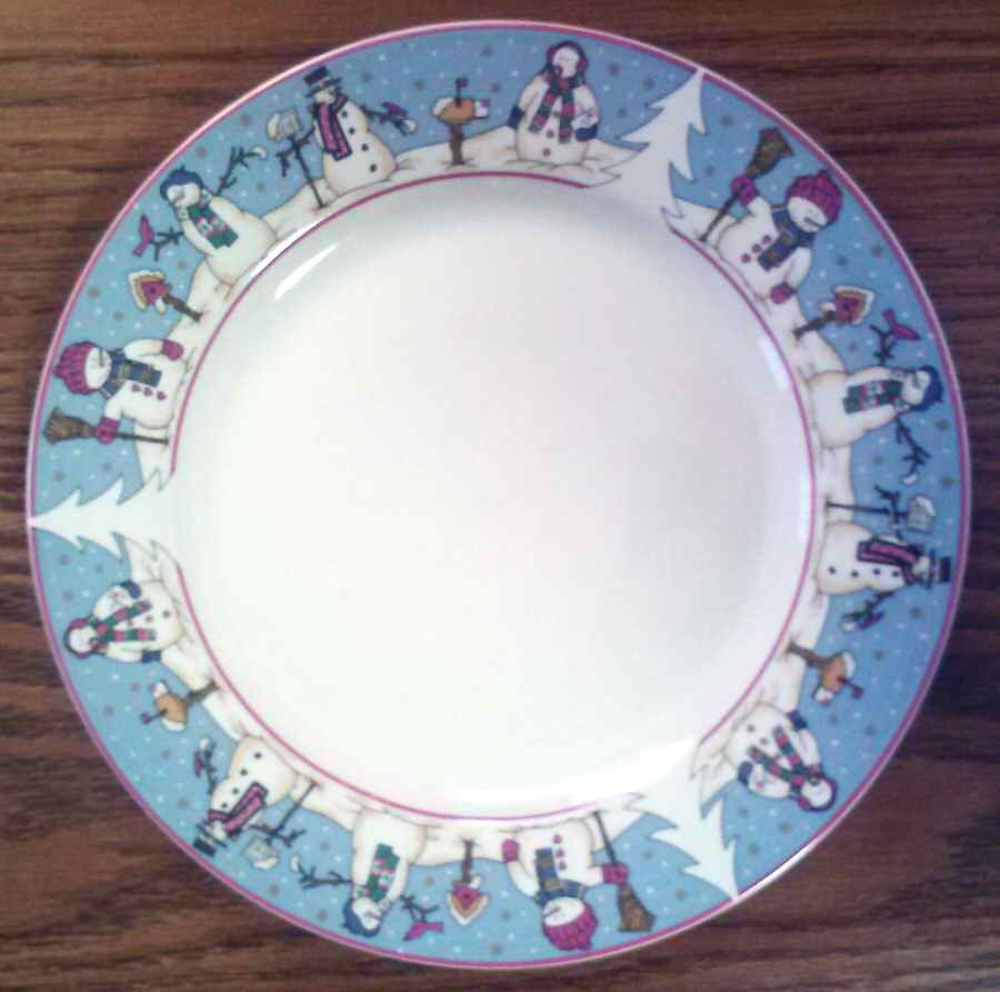 Top Hat Snowman Dinner Plate by China (Made in China)-1