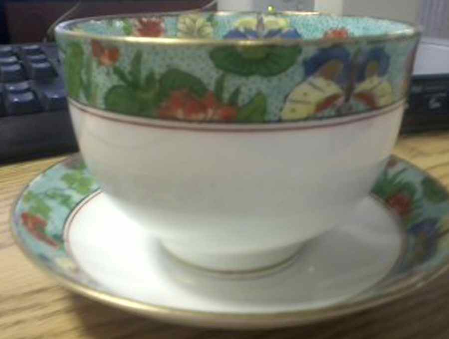 COA214 Footed Cup & Saucer Set by Coalport-1