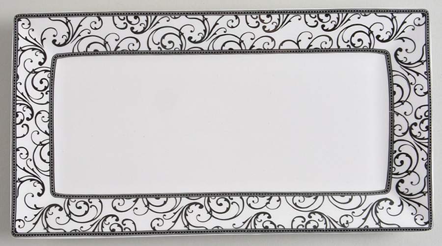 Veluto Black Large Sandwich Tray by Ciroa-1