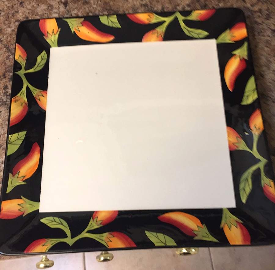 Picante Square Dinner Plate by Clay Art-1