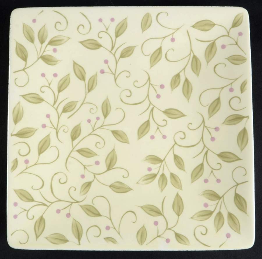 Woodland Square Salad Plate by Clay Art-1