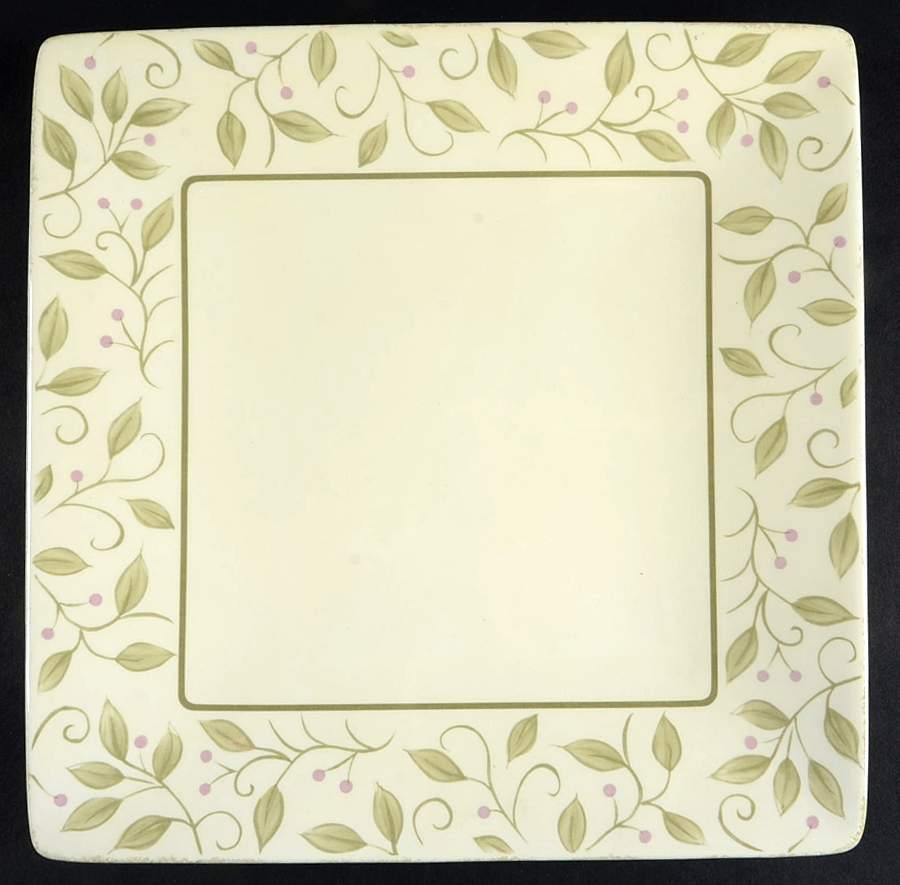 Woodland Square Dinner Plate by Clay Art-1