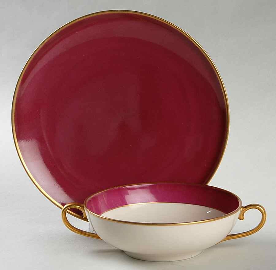 CS18 Flat Cream Soup Bowl & Saucer Set by Carole Stupell-1