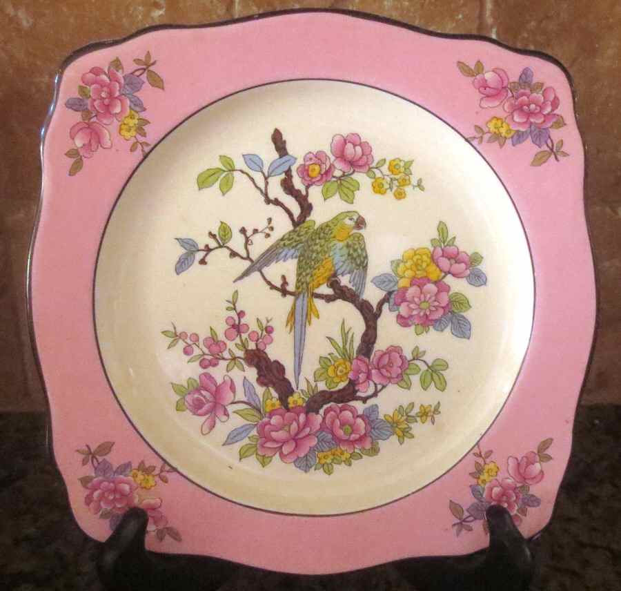 CRD269 Square Salad Plate by Crown Ducal-1