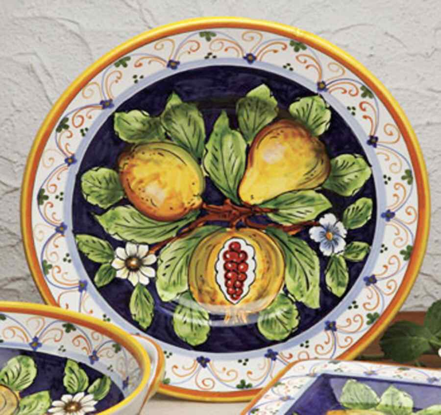 Melagrana (Pomegranate) 14" Round Platter by Casafina-1
