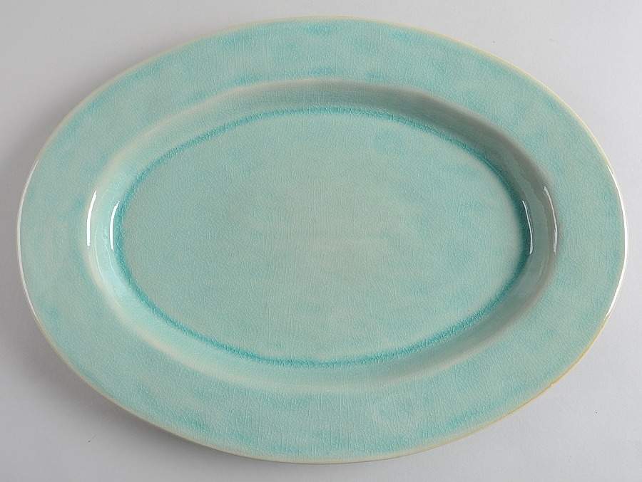 Corsica Aqua Marine 15" Oval Serving Platter by Casafina-1