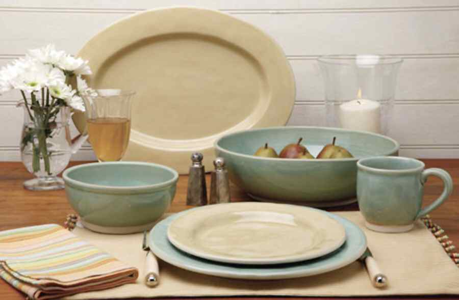 Corsica Sand 15" Oval Serving Platter by Casafina-1