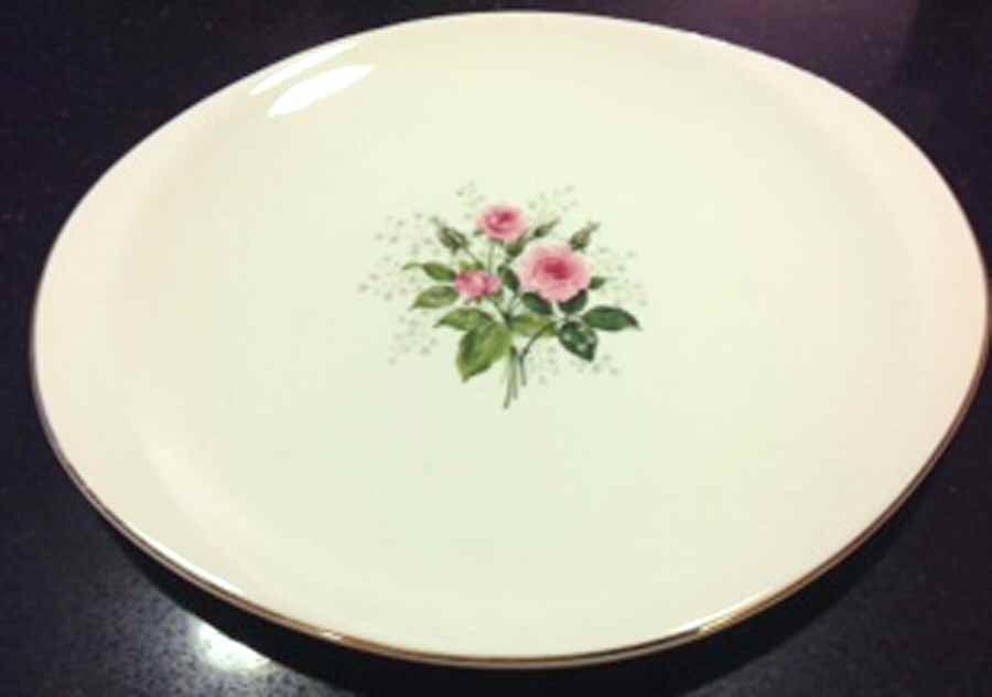 American Rose Dinner Plate by Canonsburg-1