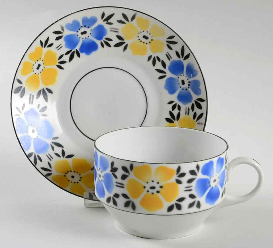 CEB133 Footed Cup & Saucer Set by Celebrate-1